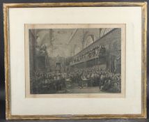 JOHN GEORGE MURRAY AFTER J STEPHANOFF 'View of the Interior of the House of Lords during the