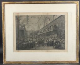 JOHN GEORGE MURRAY AFTER J STEPHANOFF 'View of the Interior of the House of Lords during the