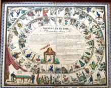 [GAME] Nouveau Jeu de l'Oie renouvelles Grecs, approx. 15 x 18.5 inches [S.], hand-col'd game and
