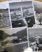 [HONG KONG PHOTOGRAPHS] Eight b/w photographs of Hong Kong, mainly 10