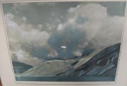 W P HOWORTH. 'Wastwater' hand coloured photograph, signed and inscribed in pencil, 28 x 36cms.