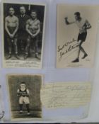 AUTOGRAPH COLLECTION; incl. SPORTSMEN (Arsenal team, composite, on one piece of paper, 8 pencil