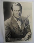[FILMSTAR PHOTO, SIGNED] GARY COOPER, signed, 