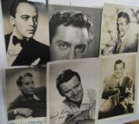 [FILMSTAR PHOTOS, SIGNED] small group of signed photos, 8.5 x 6.25 inches and smaller, including