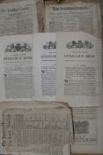 19th CENTURY NEWSPAPERS, q. disbound & a few disbound ACTS, incl. 3 x 1830's relating to