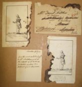 [ROUSSEAU] small ms. letter, Lord Harcourt to Daniel Malthus, enclosing 