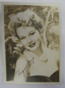 [FILMSTAR PHOTO, SIGNED] VIRGINIA MAYO, signed, b/w photo, 7 x 5 inches.Provenance: from the