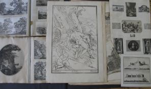 A collection of Old Master type prints and some album leaves with etchings by SMITH of CHICHESTER.