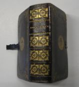 [BINDING] Holy Bible, 12mo, contemporary straight-grain morocco gilt, satin e.p.'s, metal hasps &