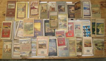 [MAPS] ORDNANCE SURVEY "TOURIST" folding maps with artwork covers, 50+, incl. some duplicates, incl.