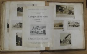 [HOTELS] quarto photograph album with approx. 279 photos of hotels handled by A. W. Gore & Co.,