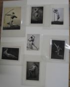 [BODYBUILDER] a group of 7 photographs of Frank Bell, who was a finalist in 'Mr Britain' 1937, 'Mr