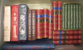 BINDINGS / FOLIO SOCIETY, coll'n incl. H. of England, 8 vols., sm. 4to, red half calf, L., n.d. (