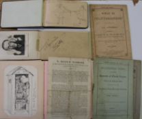 Three small commonplace albums and some food pamphlets.