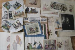 PRINTS, q. of satires, topographical views, etc. (Q).