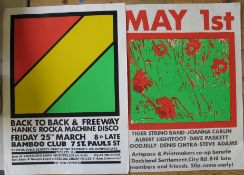 A small group of 1960's / 1970's music posters.