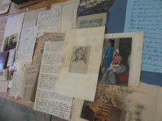 misc. EPHEMERA, MSS. prints etc. incl. a.l.s. Bishop Wilberforce (Q).