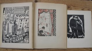 [GERMAN ILLUSTRATION] MASEREEL (Frans) artist, Die Passion Eines Menschen, sm. 4to, wooded plates,