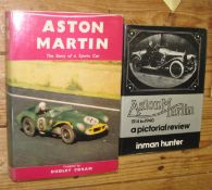 [ASTON MARTIN] CORAM) Dudley, Aston Martin, cloth, d.w., 1st Edn., L., 1957; + 1 other Aston book (