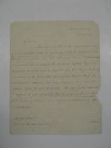 [NAPOLEONIC WAR ERA] an a.l.s. to the Earl of Westmoreland, 15th Oct. 1811 explaining why the