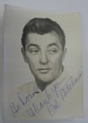 [FILMSTAR PHOTO, SIGNED] ROBERT MITCHUM, signed, 