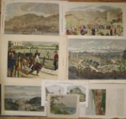[HONG KONG] 15 original 19th century Hong Kong woodcut engravings, Illustrated London News and