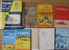 MALAYA, CHINA, a group of 8 travel books and guides including Shanghai, Tibet and Penang. (8)