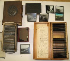 CORNWALL (& a few DEVON) PHOTOGRAPHY. Box of glass negs. by A. M. Herroun (label on box lid) &