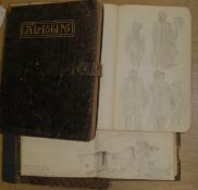 [ALBUMS] a small album of pencil sketches, SIDMOUTH & environs, captioned, 1863; a sketch album by