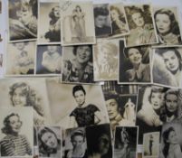 [FILMSTAR PHOTOS, SIGNED] group of signed b/w photos of actresses, 10 x 8 inches and smaller,