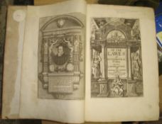 HOOKER (R.) The Works...in Eight Books of Ecclesiastical Policy, folio, engr. portrait, add. engr.