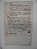 BOND or COVENANT, part printed & ms. between Elizabeth Howell & Margaret Hobbs, foolscap, with