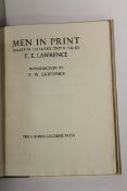 [GOLDEN COCKEREL PRESS] LAWRENCE (T. E.) Men in Print, 4to, 348/500 copies, quarter blue morocco (
