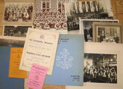[BRIGHTON] a group of 8 photographs related to Brighton. Including Brighton College Cadet Corps