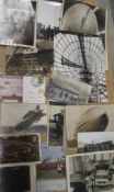 ZEPPELINS / AERONAUTICA, small q. of postcards & photos (Q).