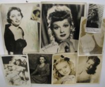 [FILMSTAR PHOTOS, SIGNED] collection of signed b/w photos of actresses, 10 x 8 inches and smaller,