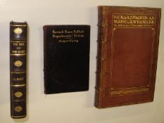 [BINDINGS] a possibly continental Arts & Crafts full calf binding, signed with the initials 