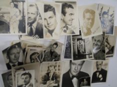 [FILMSTAR PHOTOS, SIGNED] group of postcard size and larger signed photos, 10 x 8 inches and