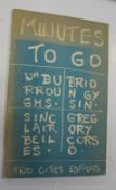 500BURROUGHS (William) & GYSIN (Brion) & BEILES (Sinclair) & CORSO (Gregory) Minutes to Go, 8vo
