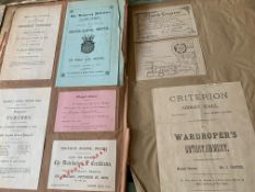 SCRAPBOOKS, 2 x 19th c. folio scrapbooks, a/f.