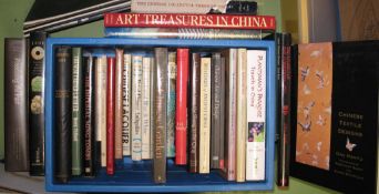 CHINESE ART, a collection of works about JADE, TEXTILES & miscellaneous (Q).