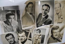[FILMSTAR PHOTOS, SIGNED] group of signed photos, 10 x 8 inches and smaller, including Robert