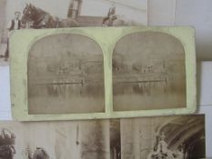 PHOTOGRAPHS, incl. stereocard of 