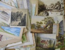 A collection of 19th & 20th c. watercolours.