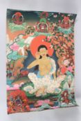 A TIBETAN THANGKA.