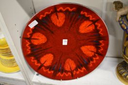 Large modern Poole pottery charger.