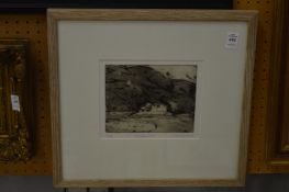 Wendy Jacob, Kardamili, etching, inscribed and signed in pencil.