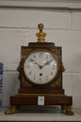 A good mahogany and ormolu mounted mantel clock.