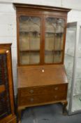 A mahogany bureau bookcase.