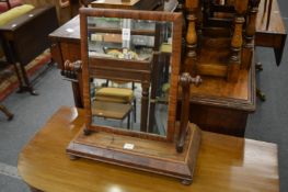 A Victorian mahogany dressing table mirror.